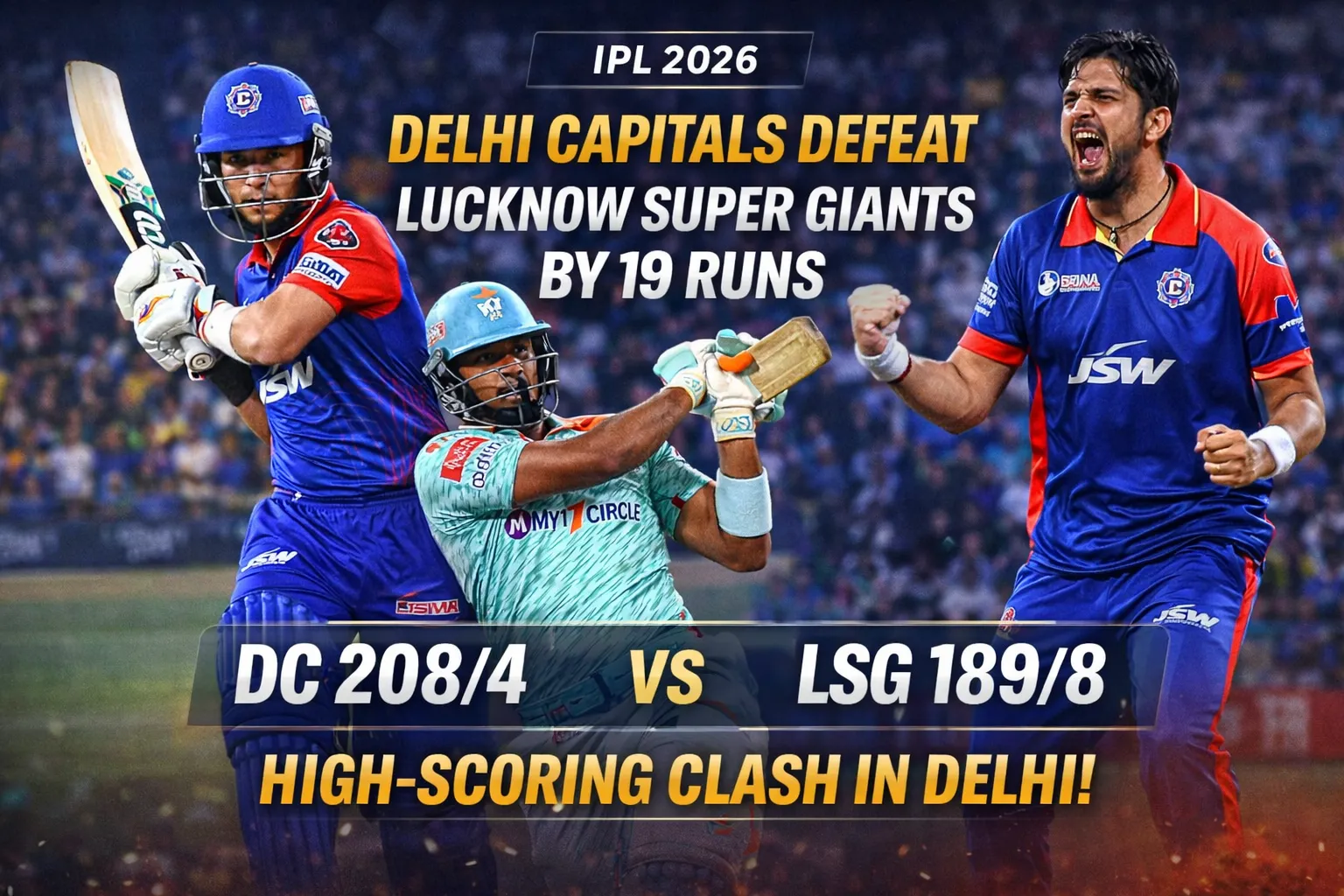 How Delhi Capitals Controlled LSG Run Feast