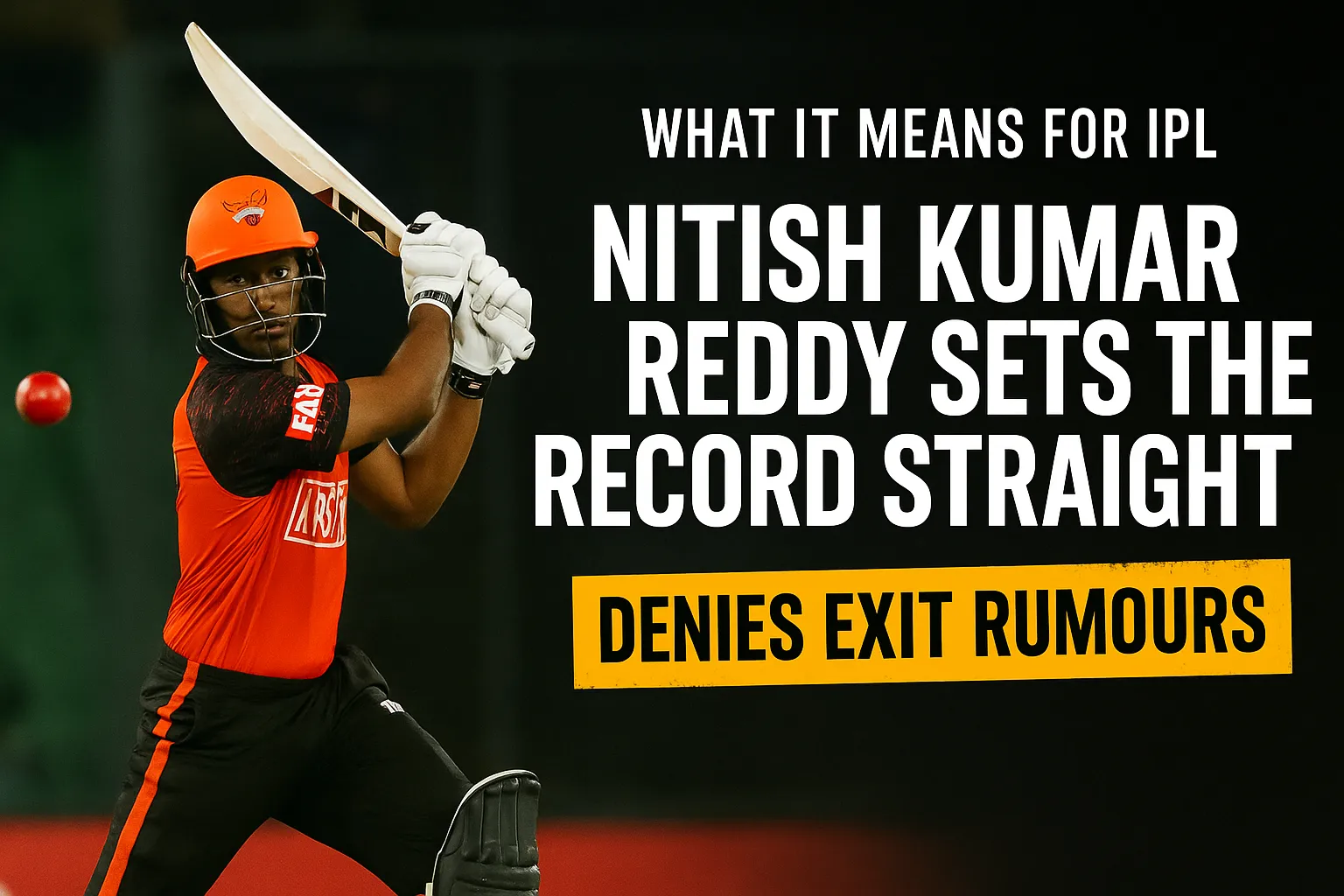 Nitish Reddy Drops Truth That Stuns IPL Viewers