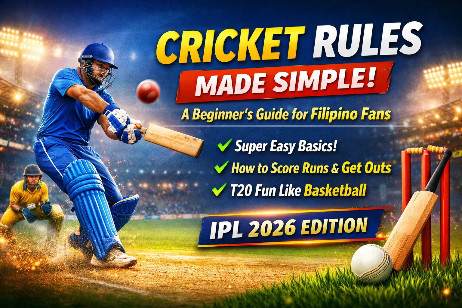 Cricket Rules Made Simple: A Beginner’s Guide for Filipino Fans