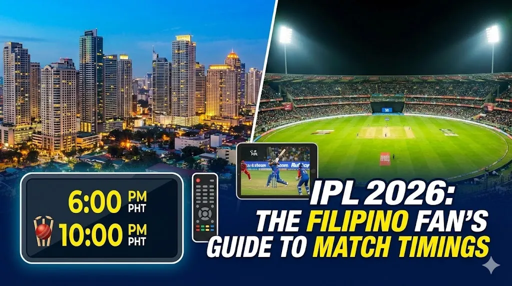IPL 2026 Match Schedule & Philippine Time Guide: How Filipino Fans Can Watch Easily