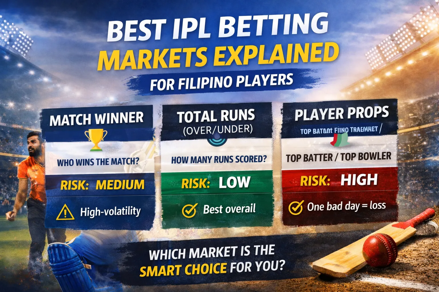Best IPL BETTING Markets Explained (For Filipino Players)