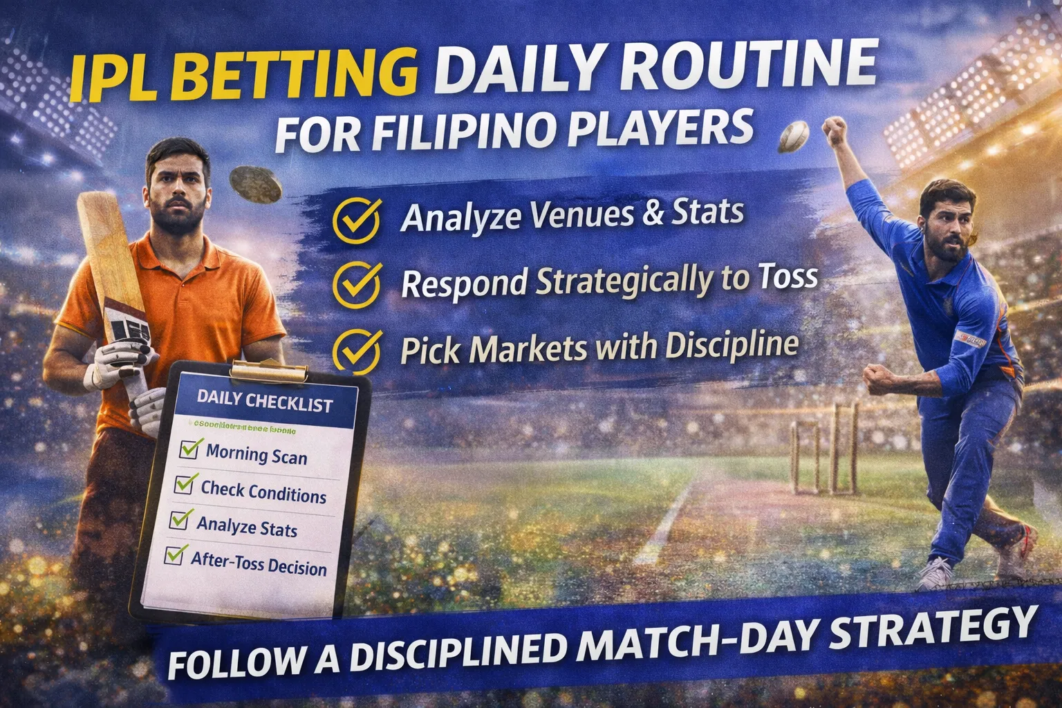 IPL Betting Daily Routine: Match-Day Checklist for Filipino Fans cover image for IPL Betting readers.