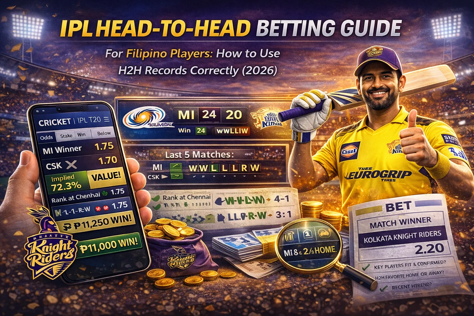 IPL Head-to-Head Betting Guide for Filipino Players: How to Use H2H Records Correctly (2026)