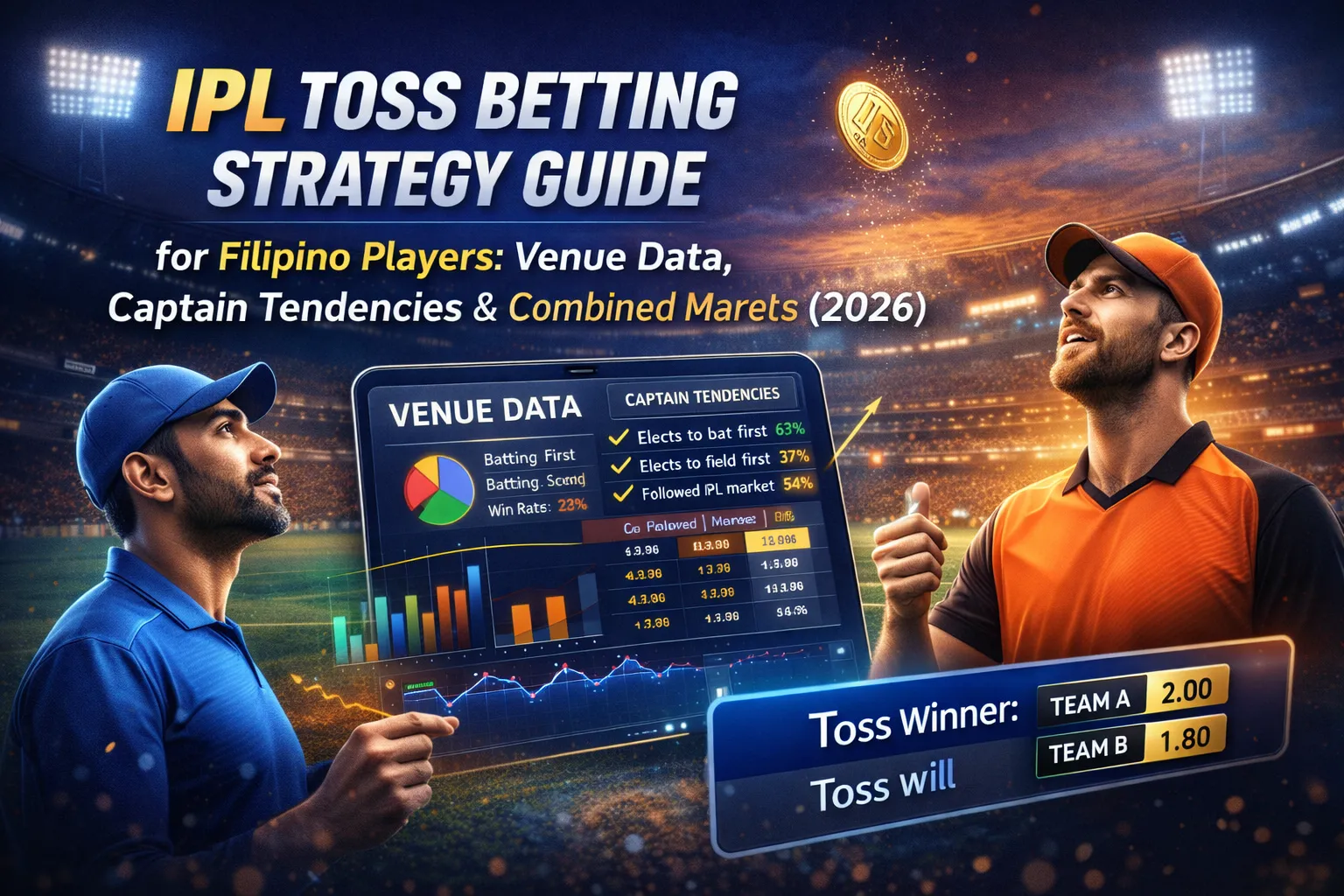 IPL Toss Betting Strategy Guide for Filipino Players: Venue Data, Captain Tendencies & Combined Markets (2026)