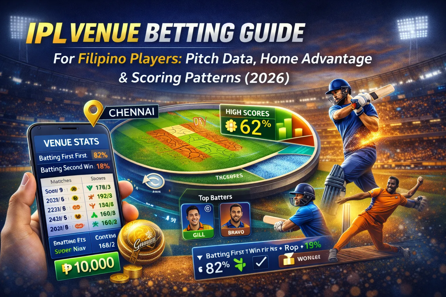 IPL Venue Betting Guide for Filipino Players: Pitch Data, Home Advantage & Scoring Patterns (2026)