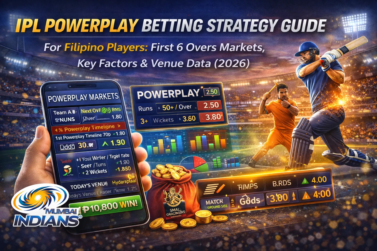 IPL Powerplay Betting Strategy Guide for Filipino Players: First 6 Overs Markets, Key Factors & Venue Data (2026)