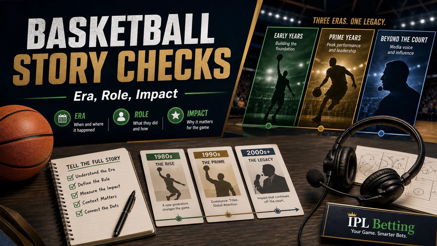 Basketball story checks covering era role and impact