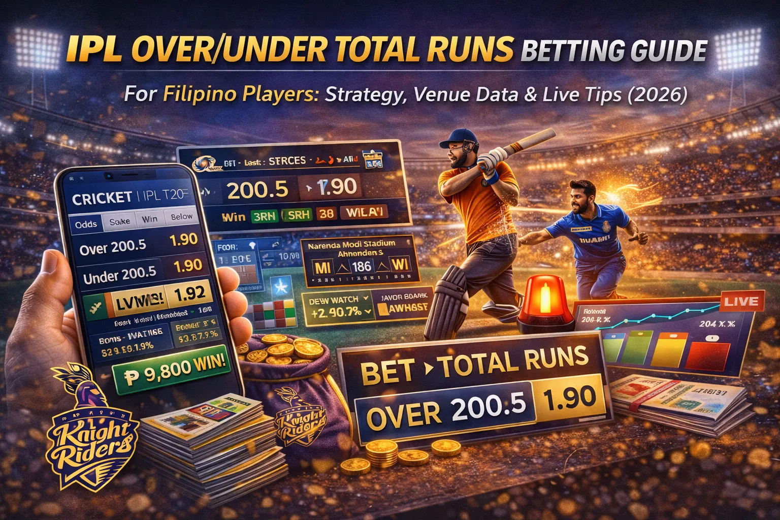 IPL Over/Under Total Runs Betting Guide for Filipino Players: Strategy, Venue Data & Live Tips (2026)