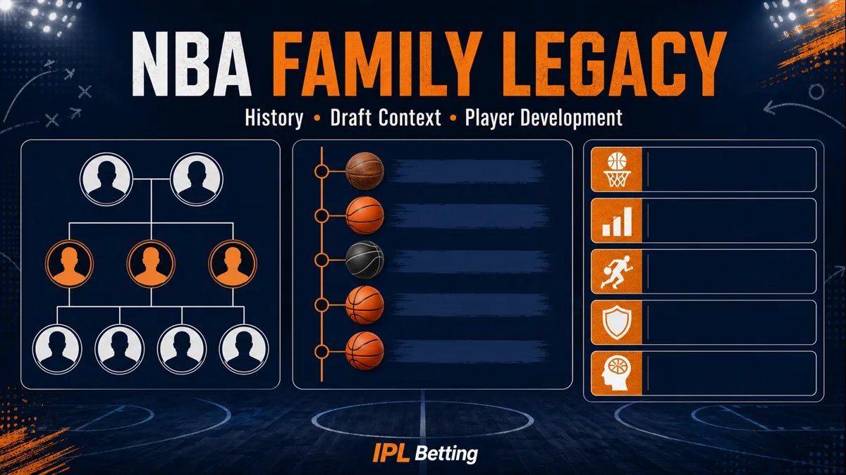 NBA family legacy timeline with history draft context and player development notes