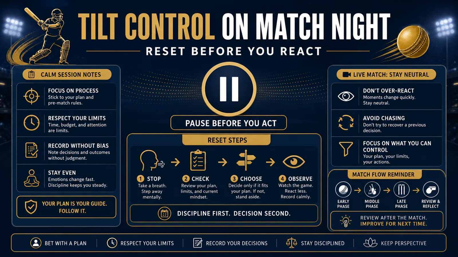 IPL Betting Psychology Guide: Tilt Control, Session Discipline, and Better Decisions Under Match-Day Pressure