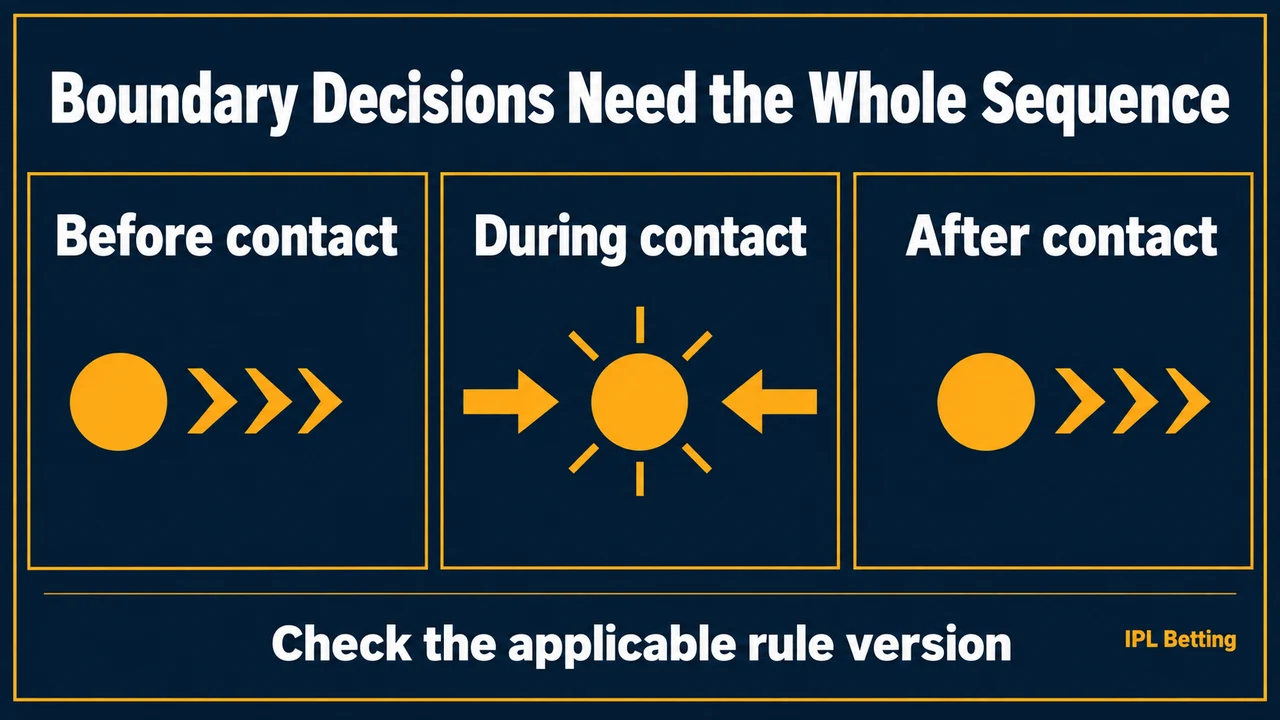 Cricket Boundary Decisions: Four, Six or a Catch? — visual explanation