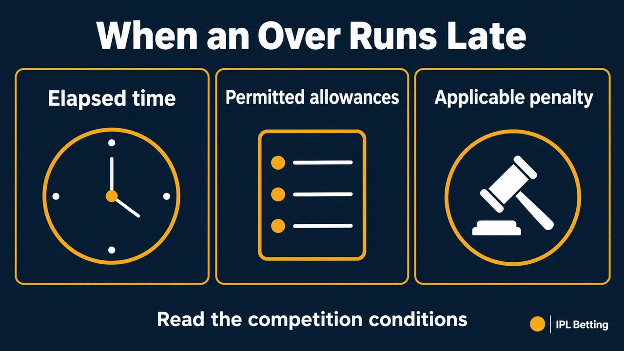 Slow Over Rates in T20 Cricket: Fielding Penalties and Match Delays