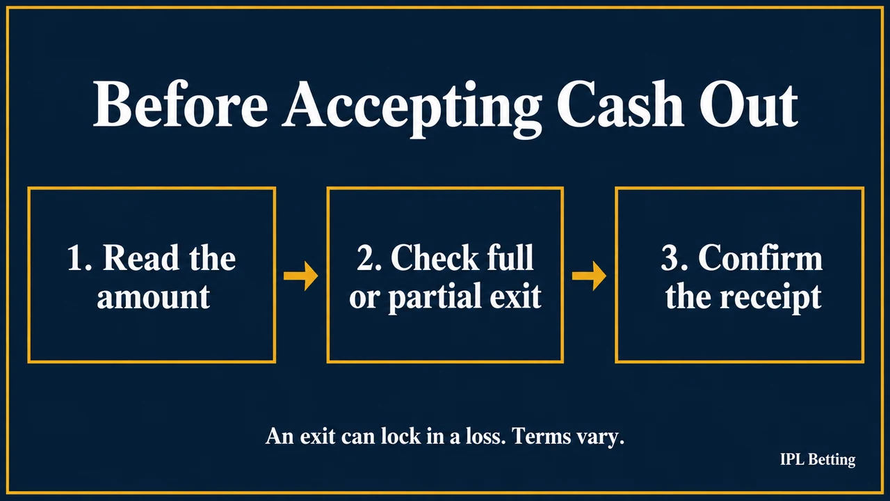 Cash Out Explained: The Offer, the Original Bet, and the Cost of Exiting — visual explanation