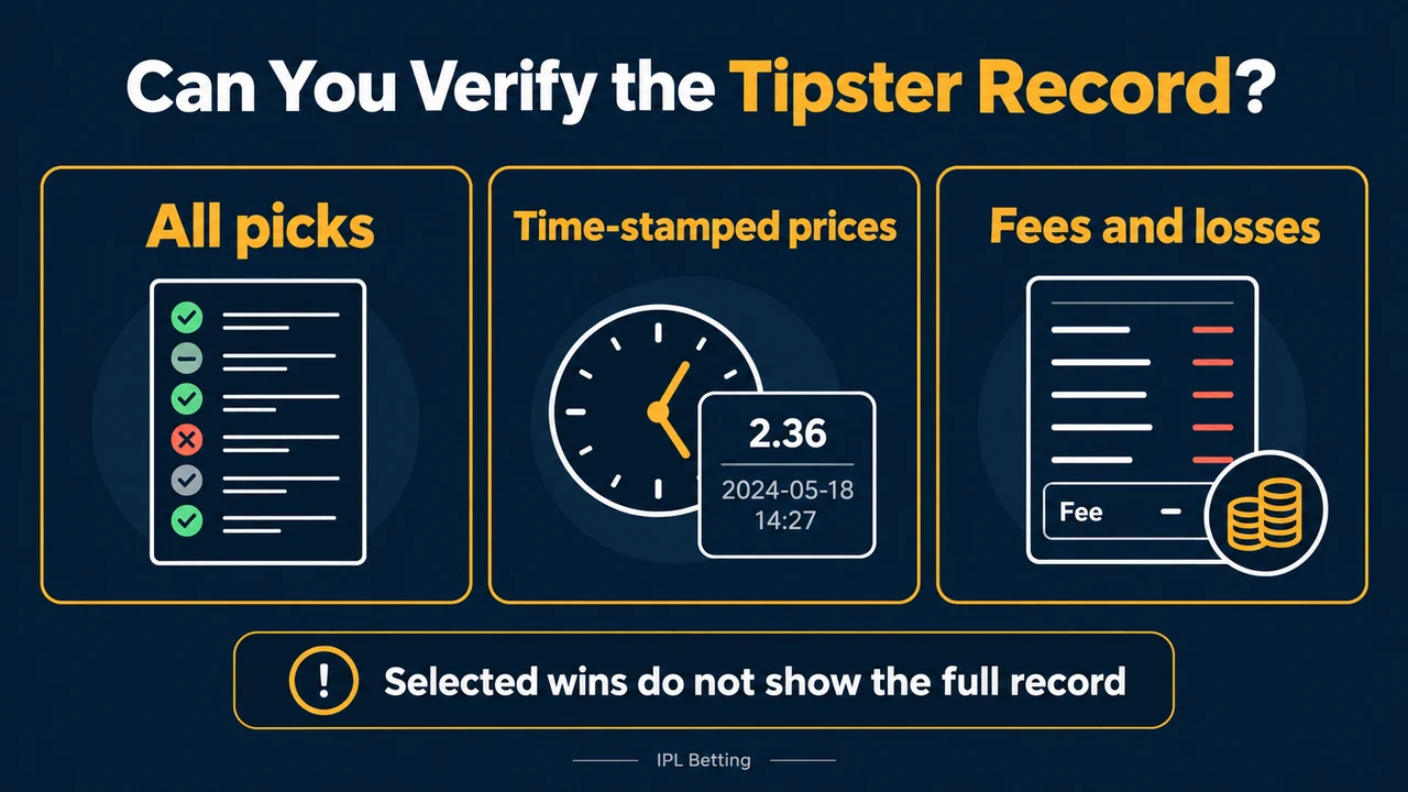 Checking a Betting Tipster’s Record: Missing Picks, Fees, and Misleading Screenshots