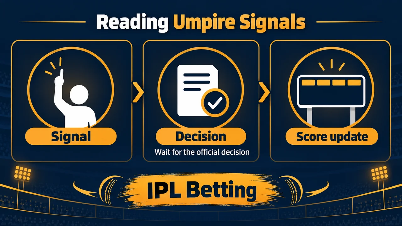 Original conceptual illustration. Separate the signal, the official decision and the later score update.