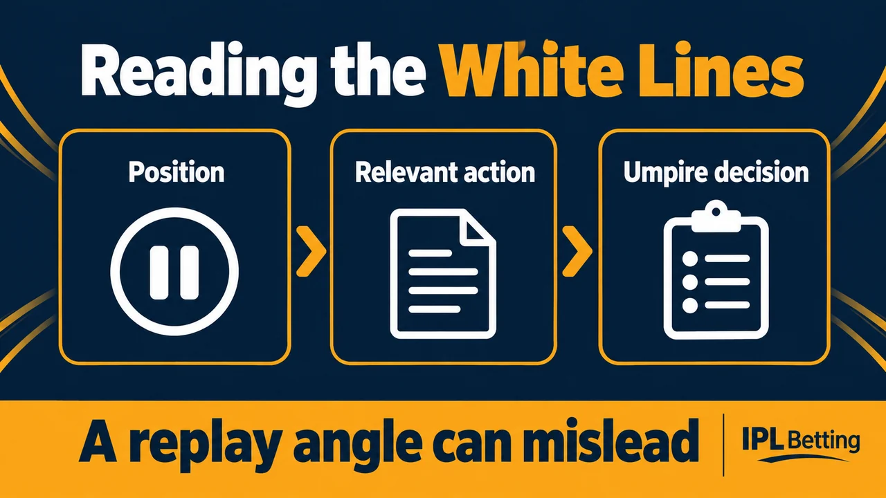 Original conceptual illustration. Check the relevant line and action before judging a replay. This illustration is not to scale.