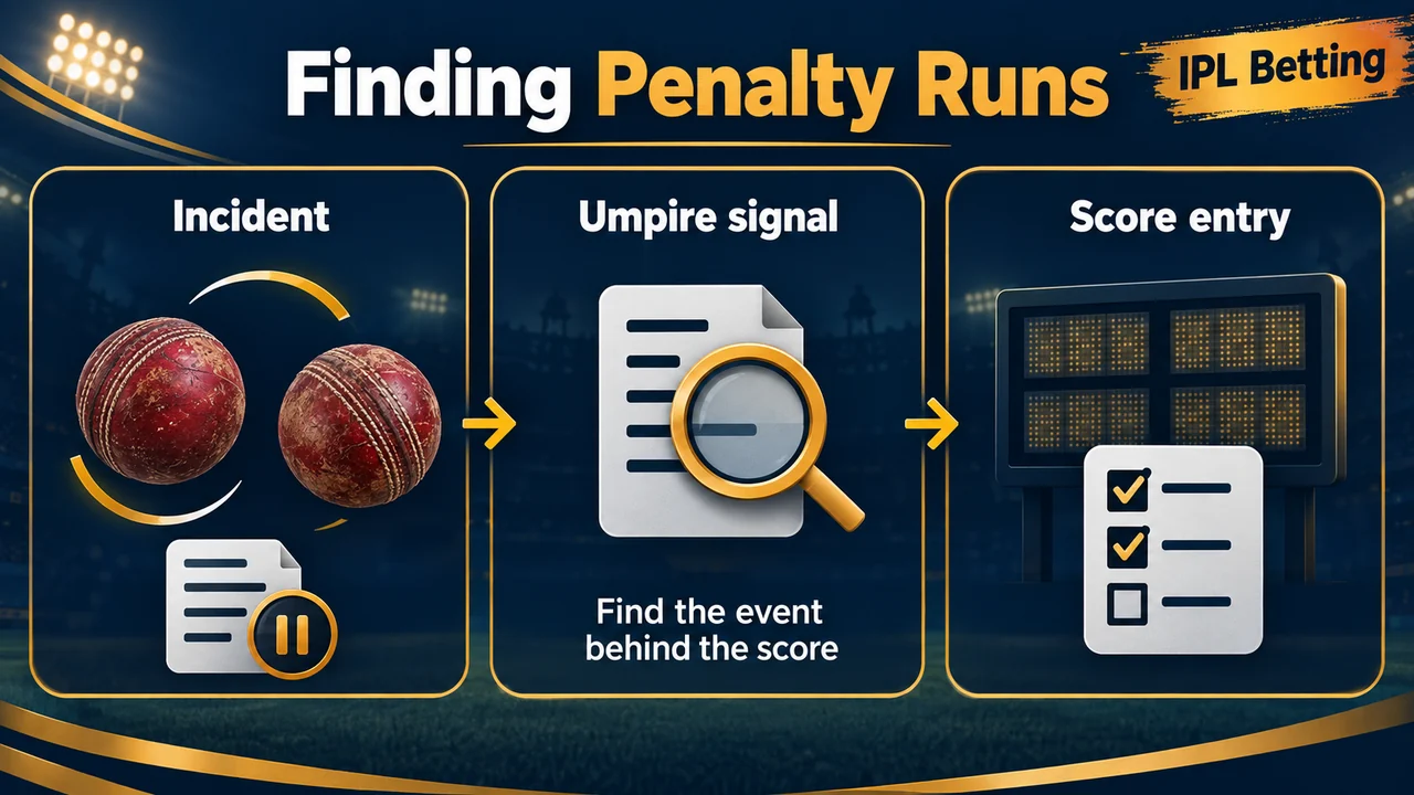 Five Penalty Runs in Cricket: Finding the Incident Behind a Score Change
