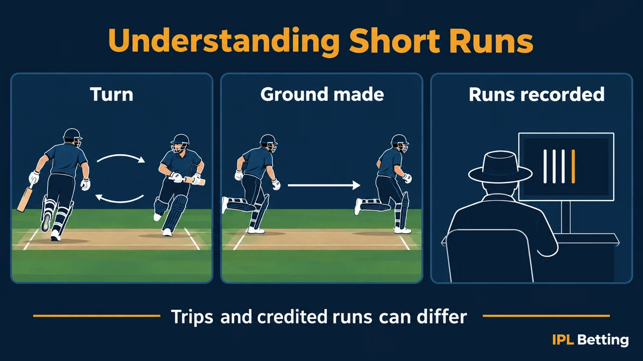 Short Runs in Cricket: Why Two Completed Trips Can Score Only One