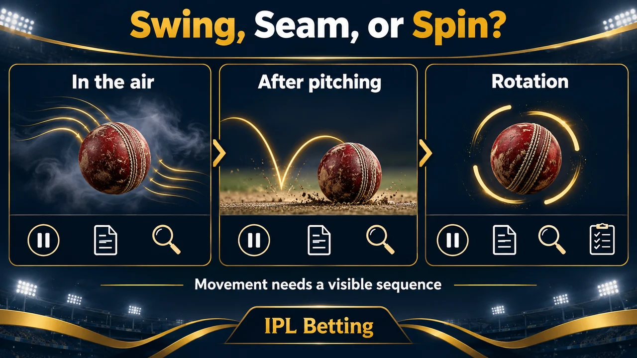 Swing, Seam, or Spin? Reading Ball Movement from a Cricket Replay